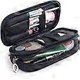 thumbnail image 1 of 1 Piece Makeup Bag with Mirror - Makeup Brush Bag - Travel Kit Storage Bag - Makeup Bag - Multifunctional - Double-Layered Storage Bag (Black), 1 of 4
