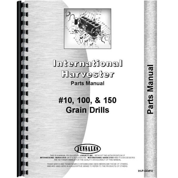 International Harvester 150 Grain Drill Parts Manual