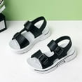 thumbnail image 2 of Viluyesy Summer Boys’ Beach Sandals Soft Sole Non-Slip Casual Sandals for Toddlers & Kids with Hook-and-Loop Closure Black Size 13.5, 2 of 6