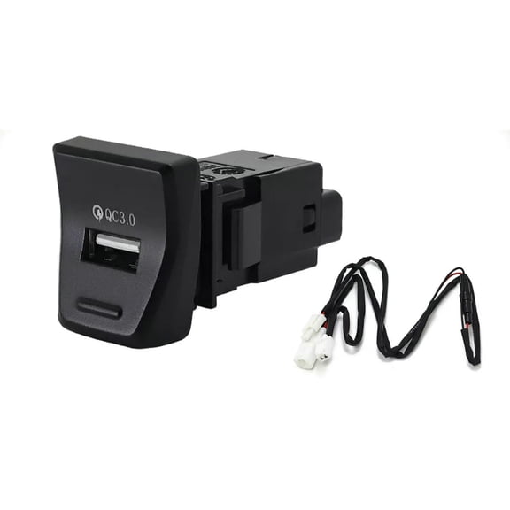 KESSOCCO 1Pc USB adapter QC 3.0 Charger Hub Center Console LED Fit for Toyota RAV4 2020-2022