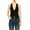 Black, variant on FashionStream Women's Casual Solid Racerback Vest, Mid-Length