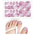 ZAROYEAX Fashion Foot Stickers Nail Stickers Can Tear Nail Foot