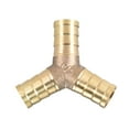 thumbnail image 5 of Conector de espiga en Y de latón de 10mm o 3/8" ID Uxcell, 5 piezas, 12mm, 5 of 5
