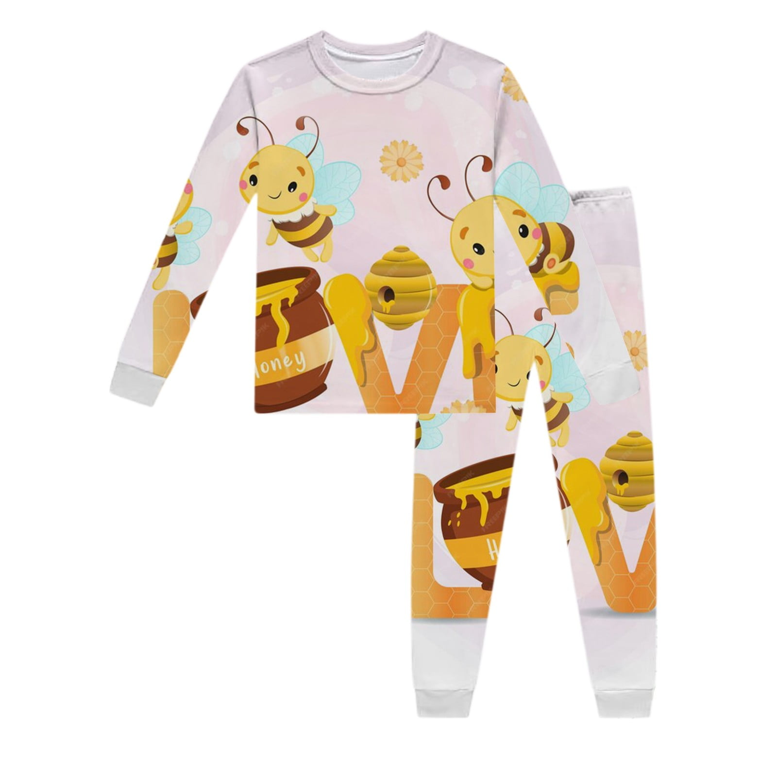 Preemie Baby Clothes Long Sleeve Printed Pajamas Set Children