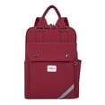 thumbnail image 1 of Fiudx Mochila de Viaje para Exteriores, Elegante Diseño En Rojo Oscuro, Almacenamiento Multicapa, Nailon Resistente E Impermeable, Correas Transpirables y Cómodas, Ideal para Uso Escolar Informal, Us, 1 of 5