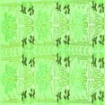 thumbnail image 1 of Ahgly Company Indoor Square Abstract Green Modern Area Rugs, 3' Square, 1 of 4