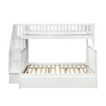 thumbnail image 2 of Woodland Staircase Bunk Bed Twin over Full with Full Size Urban Trundle Bed in White, 2 of 7