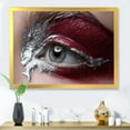 thumbnail image 3 of Designart 'Close Up of A Woman Eye With Red Makeup On' Modern Framed Art Print, 3 of 4