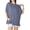 White, variant on Women's V Neck Shorrt Sleeve Button Down Solid T-Shirt Dress Top