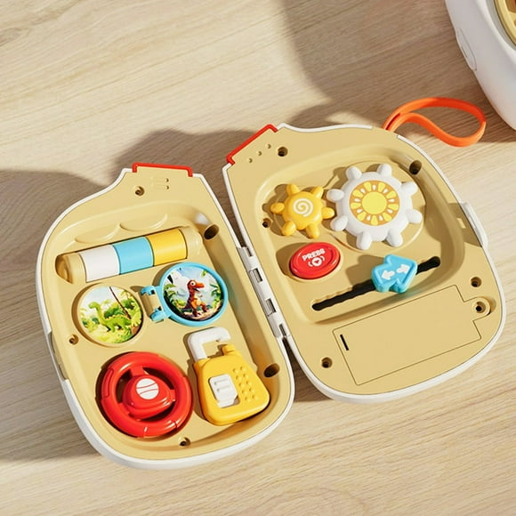 CHUANK Liquidation! Téléphone Musical Mignon pour Enfants Tableau d'Activités pour Enfants Volant Musical Rotatif Casse-Tête Machine d'Éducation Précoce Jouets Maternels et Infantiles Cadeau pour la Fête des Enfants Anniversaire
