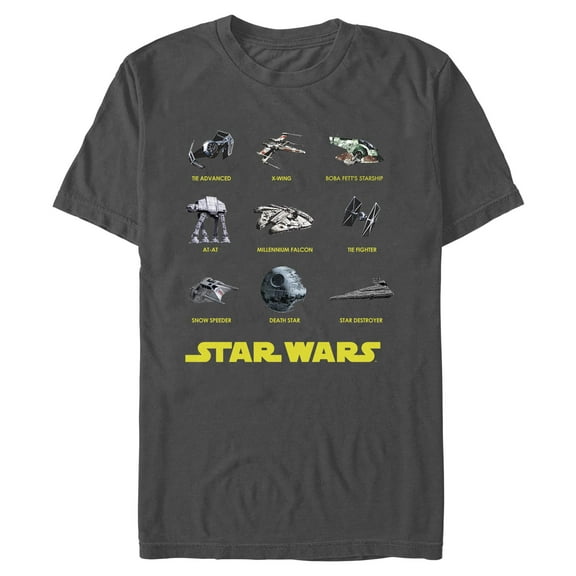 Mens Star Wars Rebel And Imperial Ships T Shirt