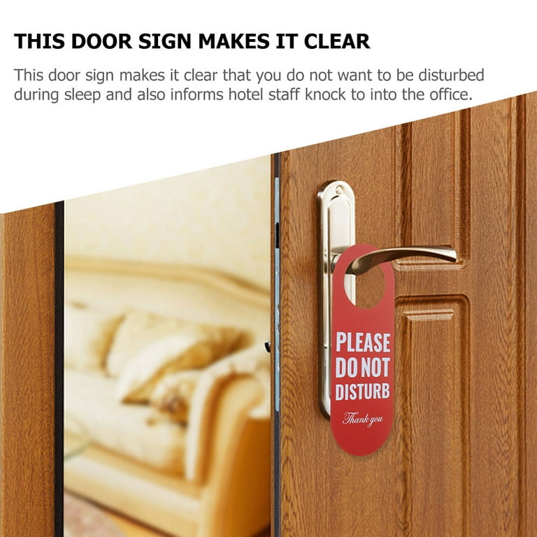 4Pcs Double Sided Door Sign Please Do Not Disturb Tag Welcome Room