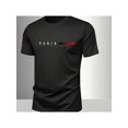 thumbnail image 1 of Camiseta Unisex, Diseño Minimalista Línea Roja de París - Almacén Local, 220g Algodón Puro para Hombre, Ropa Versátil y Fresca para Verano, Regalo Perfecto Hecho en EE.UU., Envío Directo desde Estados, 1 of 6
