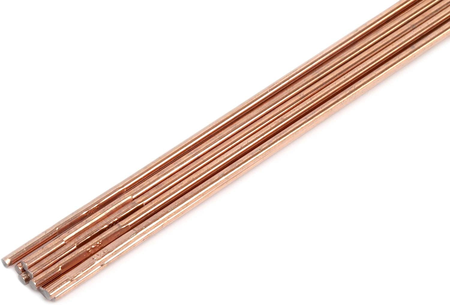 Forney 42327 Copper Coated Brazing Rod, 1/8Inchby18Inch, 10Rods