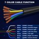 thumbnail image 4 of Cable para remolque CheeMuii de 7 pines, 2,5 m, arnés de alta resistencia, 4 of 7