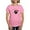Pink, variant on CafePress - Dog Paw Print With Love Hear T Shirt - Women's Traditional Fit Dark T-Shirt