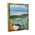 thumbnail image 4 of Stupell Industries Soft Abstract Landscape Landscape Painting Gold Floater Framed Canvas Art Print Wall Art, 17 x 21, 4 of 10
