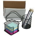 thumbnail image 2 of Wire Metal 5 in 1 Desk Organizer Set, Black, 2 of 9