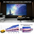 thumbnail image 4 of A2000 Mini Portable Projector 1080P Movie Projectors Home Theater Yel US Plug, 4 of 13