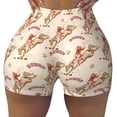 thumbnail image 2 of Honeii Howdy Cowgirl Print Women's Workout Shorts, Gym Shorts for Active Wear, Sports Shorts,Women's Running Shorts,Quick Dry Athletic Shorts-Small, 2 of 8