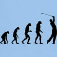 thumbnail image 3 of CafePress - Evolution Golfing T Shirt - Light T-Shirt - CP, 3 of 4