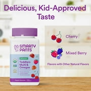 SmartyPants Organic Toddler Multi & Vegetarian Omega 3 Gummy Vitamins with D3, C & B12 - 45ct