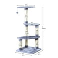 thumbnail image 4 of Two by Two Sacramento - Gray Scratching Post Cat Furniture - 41.7 in. Tall, 4 of 8