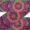 thumbnail image 3 of IBA Indianbeautifulart Brown Mandala Kaleidoscope Ribbon&nbsp;Trim&nbsp;Tape Fabric Laces For Crafts Printed Velvet&nbsp;Trim&nbsp;9 Yards Sewing Accessories 3 Inches, 3 of 8