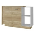 thumbnail image 1 of Pemberly Row Modern Kitchen Island Two Doors Engineered Wood White, 1 of 7