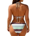thumbnail image 5 of Womens Bikini Swimsuits, Swimsuit Bikini, Two Piece Swimsuit for Women, Towelling Fabric Triangle Bikini Sets for Women Cheeky Low Waist Two Piece Swimsuit Halter Women Bathing Suit, Green M, 5 of 5