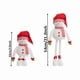 thumbnail image 3 of Figura de Muñeco de Nieve Navideño con Gorro Rojo de Papá Noel | Postura Ajustable | Decoración Festiva | Excelente Idea de Regalo de Navidad, 3 of 4
