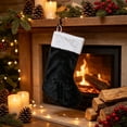 thumbnail image 3 of 12 Pack Christmas Stockings, 15.75 Inch Velvet Christmas Stocking with White , Xmas Hanging Stocking Decor for Fireplace Home Holiday Party, 3 of 5