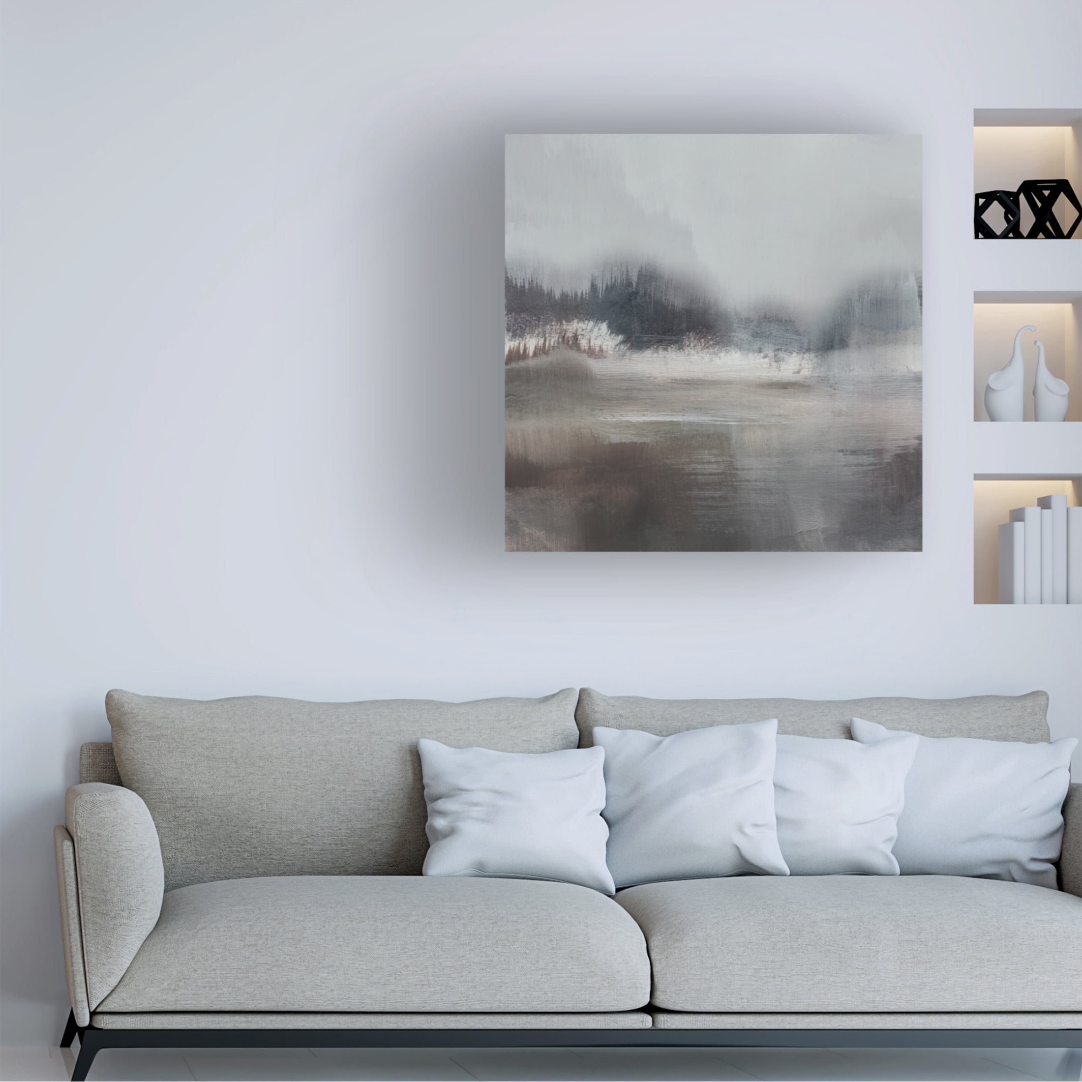 Trademark Fine Art Dan Hobday  Forest Lake Canvas Wall Art