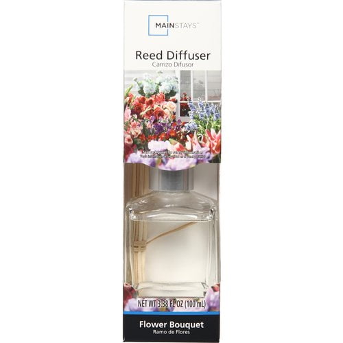 Mainstays Square Reed Diffuser, Flower Bouquet