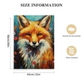 thumbnail image 2 of ARISTURING Fox Decor Wall Art Banksy Fox Pictures Wall Decor Canvas Prints Framed Artwork Paintings Poster Fox Gifts Decorations for Home Kitchen Bedroom Living Room Bathroom Office  16x20 in, 2 of 5