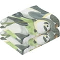 thumbnail image 2 of Watercolor Cute Cartoon Panda Towels 2 Piece Cotton Hand Towels, Highly Absorbent Towels for Bathroom, Hotel, Gym and Spa 28 X 16 Inches, 2 of 7