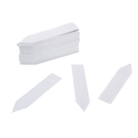 kedshhgu 4 Inch Plastic Nursery Garden Stake Tags Plant Seed Garden Labels Pot Marker White 100 Pcs
