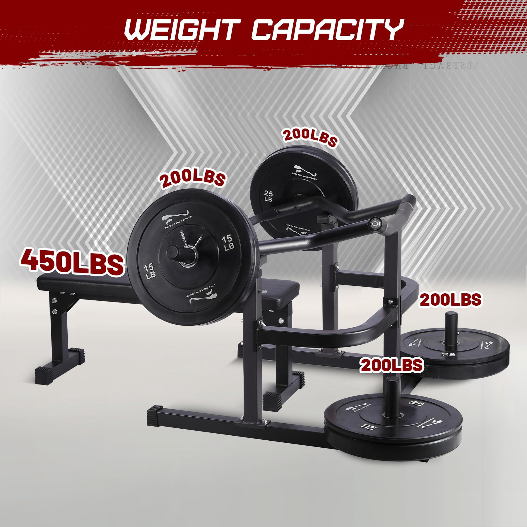 COZONY Chest Press Machine with Adjustable Flat Bench, Independent Converging Arms & Heavy-Duty Steel Home Gym Rack,Black