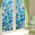 thumbnail image 4 of Coofit Flower Privacy Window Film No Glue Floral Window Film Privacy Window Cling, 4 of 10