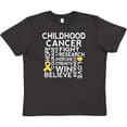 thumbnail image 3 of Inktastic Childhood Cancer Awareness Walk Youth T-Shirt, 3 of 5