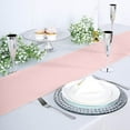 thumbnail image 3 of BalsaCircle 12" x 108" Blush Faux Burlap Table Runner Premium Polyester Linens Decorations, 3 of 8