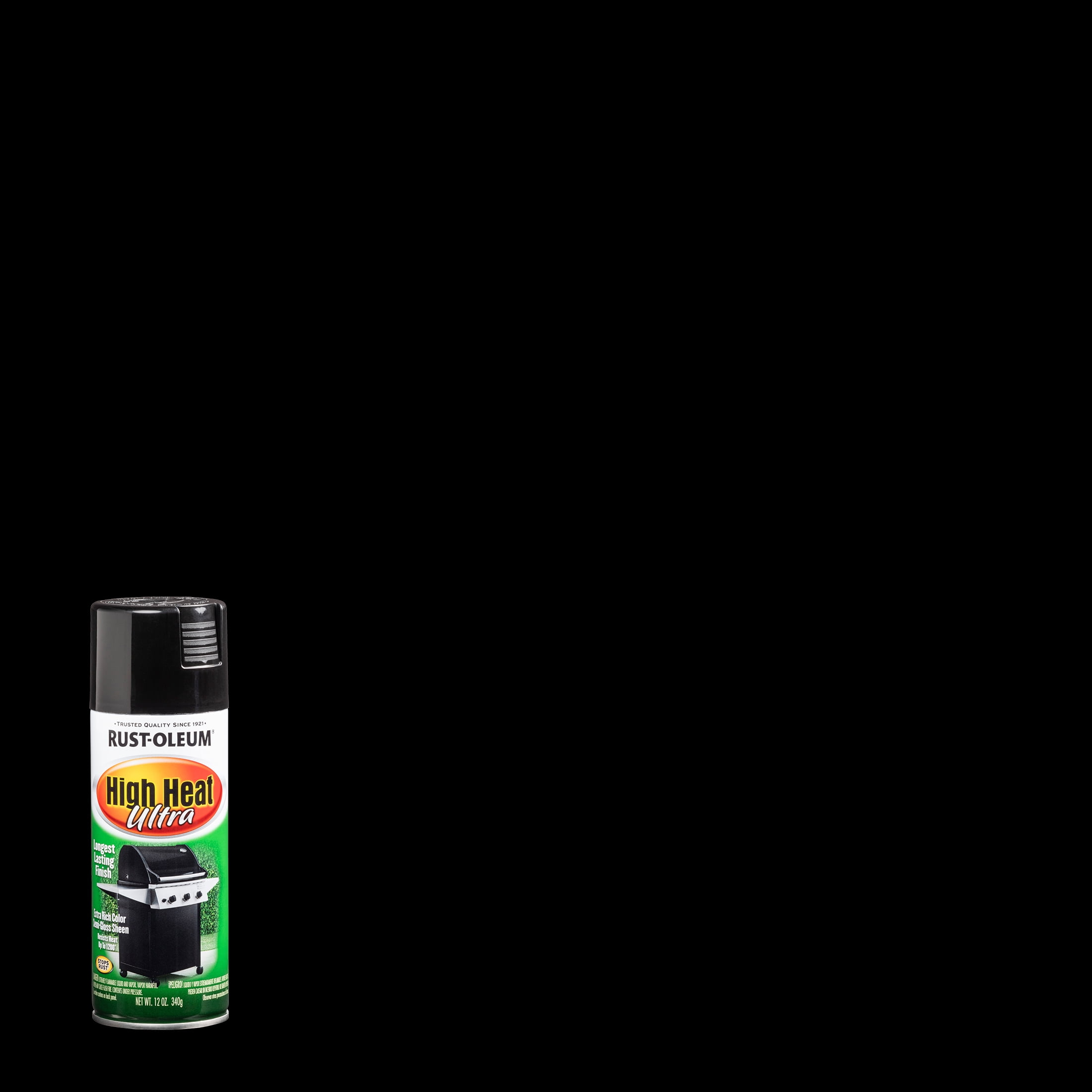 Bar-B-Que Black, Rust-Oleum Specialty High Heat Ultra Spray Paint-241169, 12 oz