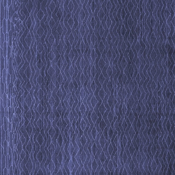 Ahgly Company Machine Washable Indoor Square Abstract Blue Modern Area Rugs, 5' Square