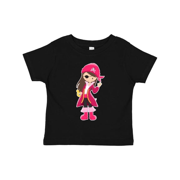 Inktastic Pirate Captain Girls Toddler T-Shirt