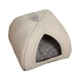 thumbnail image 2 of Cave Pet Bed Dog Tent Washable Nonslip Bottom Cat Warm House Cushion Blanket for Gray L, 2 of 8