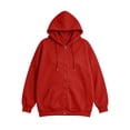 thumbnail image 3 of yillto Womens Plus Size Zip up Hoodies Sweatshirts Jackets Trendy Hooded Sweatshirt with Pockets L-5XL, 3 of 7
