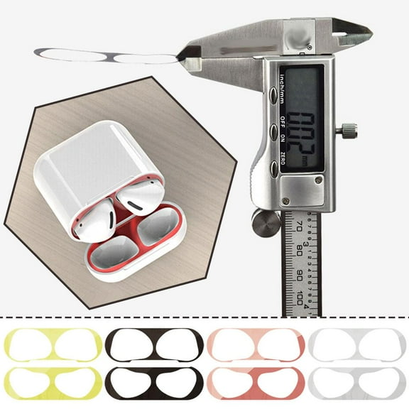 BQLQBQLQ Metal Dust Guard Sticker Decal Skin Protector For Apple AirPods 4