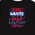thumbnail image 4 of Inktastic Cousins Crew Red White and Blue 4th of July Boys or Girls Long Sleeve Toddler T-Shirt, 4 of 5