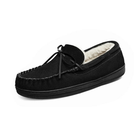 

Dream Pairs Men s Moccasin Slippers House Shoes Indoor Outdoor Loafers LOAFER-011BLACK Size 11