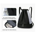 thumbnail image 2 of Minnieouse Bolsa de gimnasio portátil Senderismo Viajes Fitness Entrenamiento Casual Mochila impermeable Ropa Seco Húmedo Separación Bolsas de Envolturas para manijas de equipaje Rosa, 2 of 6